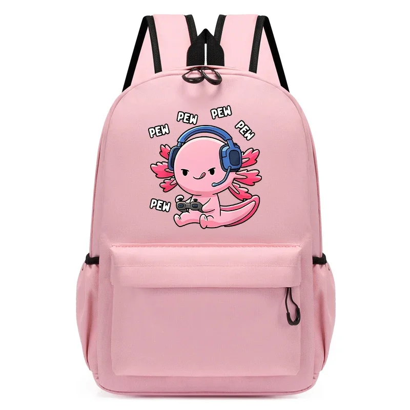 Luxury Children's Gift Schoolbag Axolotl Play Games Anime Backpack Cartoon Cute Backpack Small Backpack Kindergarten Schoolbag