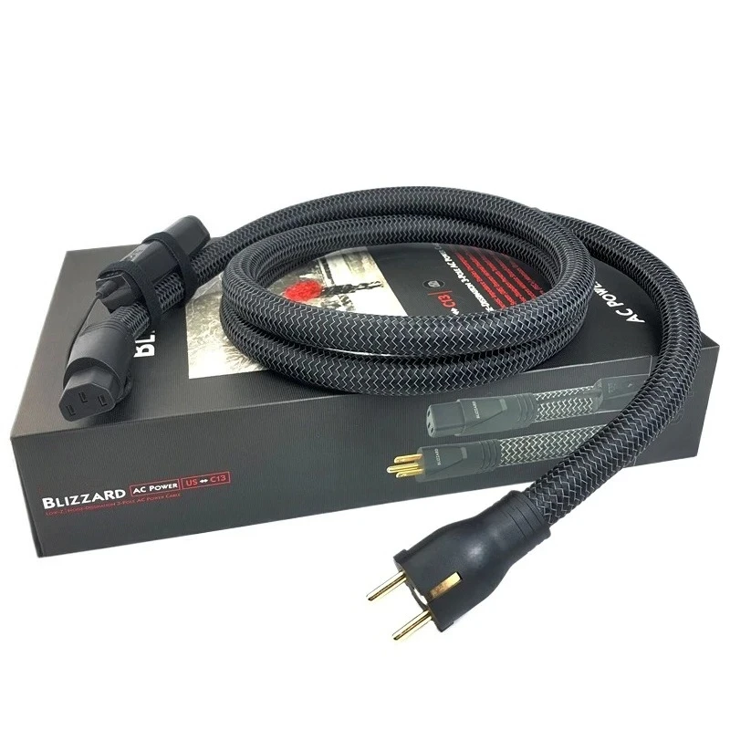Blizzard C13 AC Power Cable High-Purity PSC+ Copper HiFi Audio Power Cord US & EU Plug with Box
