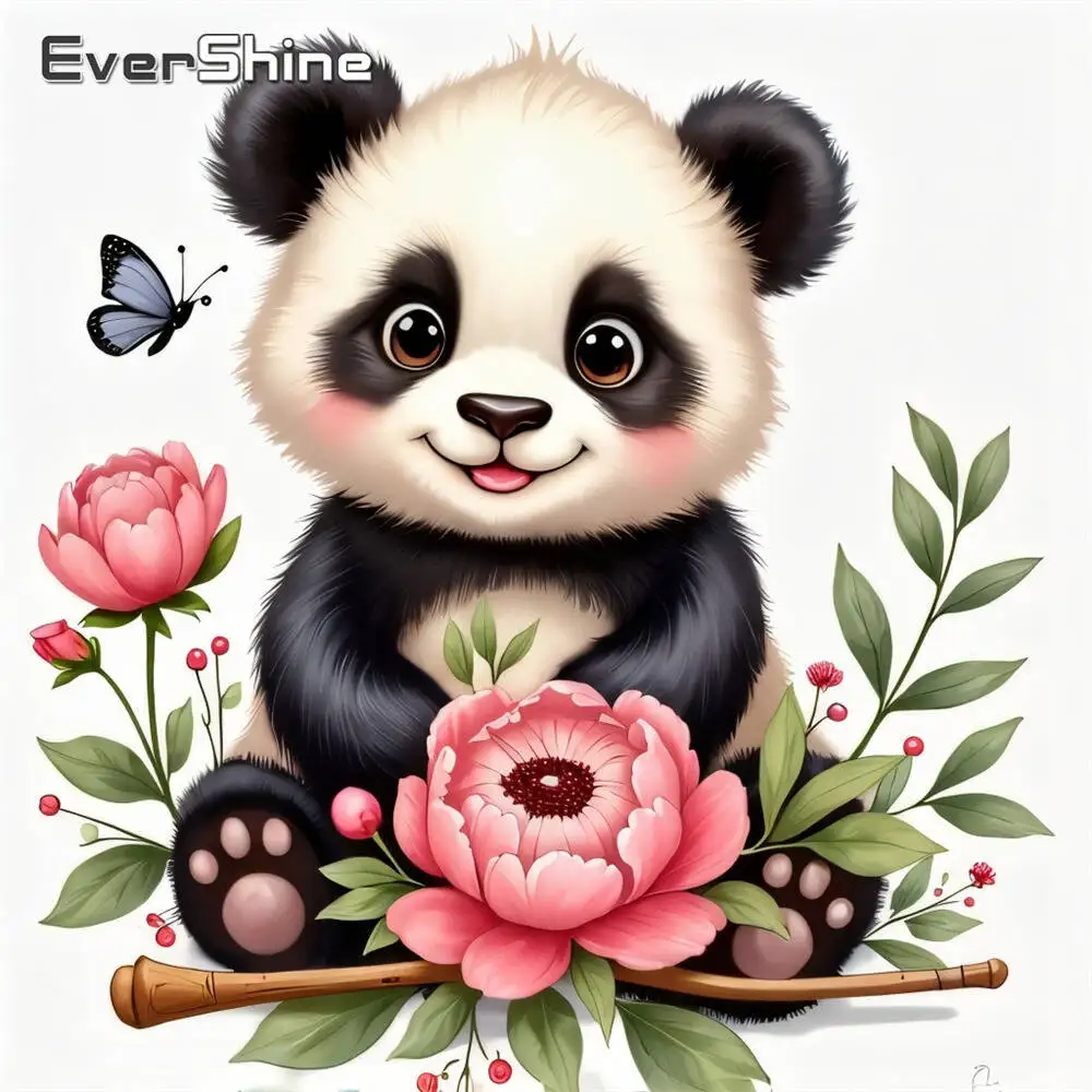 Evershine Diamant-Gemälde, Gänseblümchen, bunt, Acryl, Bastelbedarf, Diamant-Mosaik, DIY-Stickerei, Kindergeschenk