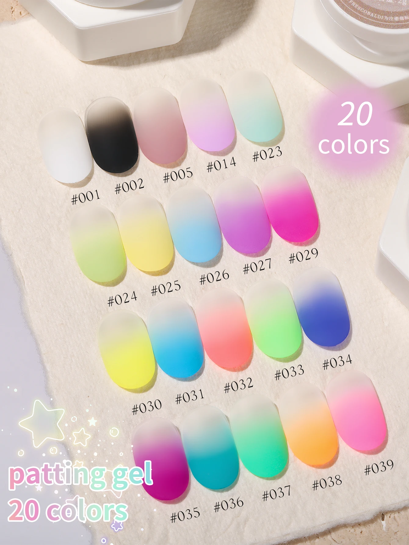 FRESCOBALDI 20-Farben Auftragsfähiger, Hochpigmentierter Halbfester Gel-Nagellack, Geeignet für Salon- und DIY-Anwendungen in Allen Jahreszeiten – Detail 4