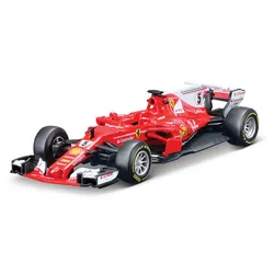 Bburago-Coche de aleación de lujo Ferrari F1 SF70 #5 #7 Vettel, escala 1:43, 2016, regalo de colección de Juguetes