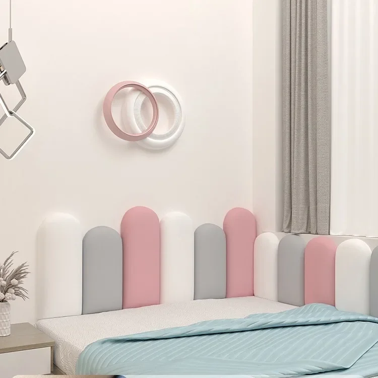 Kids Room Decor Bed Headboard Anti-collision Bed Head Wallpaper Cabecero Cama 120 155 180 200cm Head Board Tete De Lit