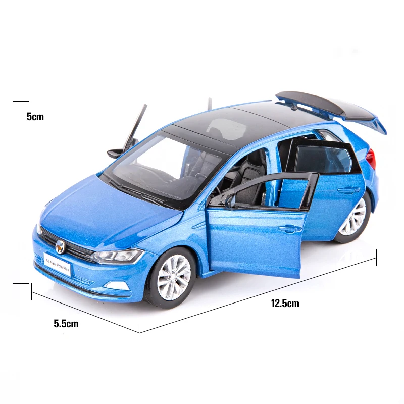 1:32 Polo Alloy Model Car Toy Diecasts Metal Casting Sound and Light Car Toys For Children Vehicle