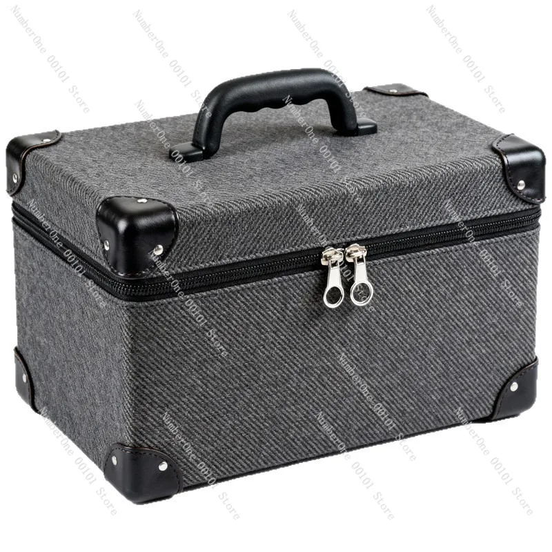 Shockproof Fabric Instrument Case,Velvet Lined Partition,Laboratory Equipment Storage Bag,Portable Handheld Carry Case,Special
