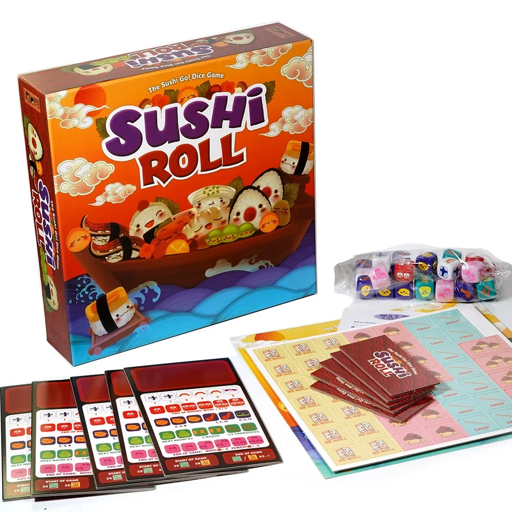 Gamewright Sushi Roll Board Game The Sushi Go! Dice Game Multi colored