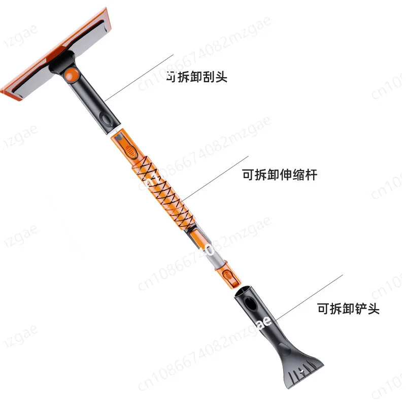 Portable Car Snow Removal Tools Multifunctional Telescopic Snow Shovel Detachable Practical Snow Brush for Car