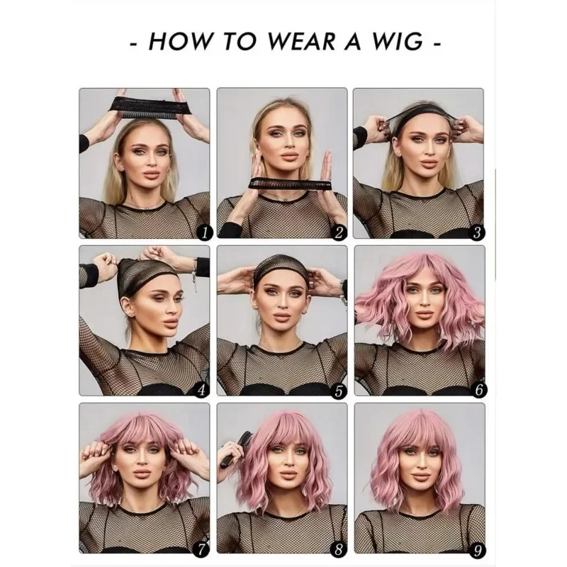 Mulher áfrica pequeno rolo de fibra química peruca bola vestido noite combinar cachos ondulados peruca festival música headwear longo cabelo encaracolado