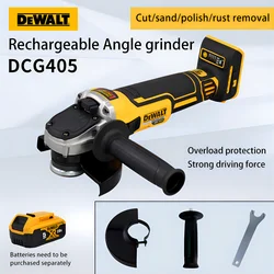 DEWALT DCG405 бесщеточная угловая шлифовальная машина 100/125 мм режущая Стандартная переменная скорость 3-ступенчатые электроинструменты аккумулятор 18 в