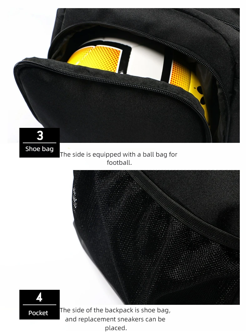 Kelme Fußball Sport Schulranzen Training Fitness Beutel tasche große Kapazität mit Schuhen Lager Schulter tragbaren Rucksack – Detail 8