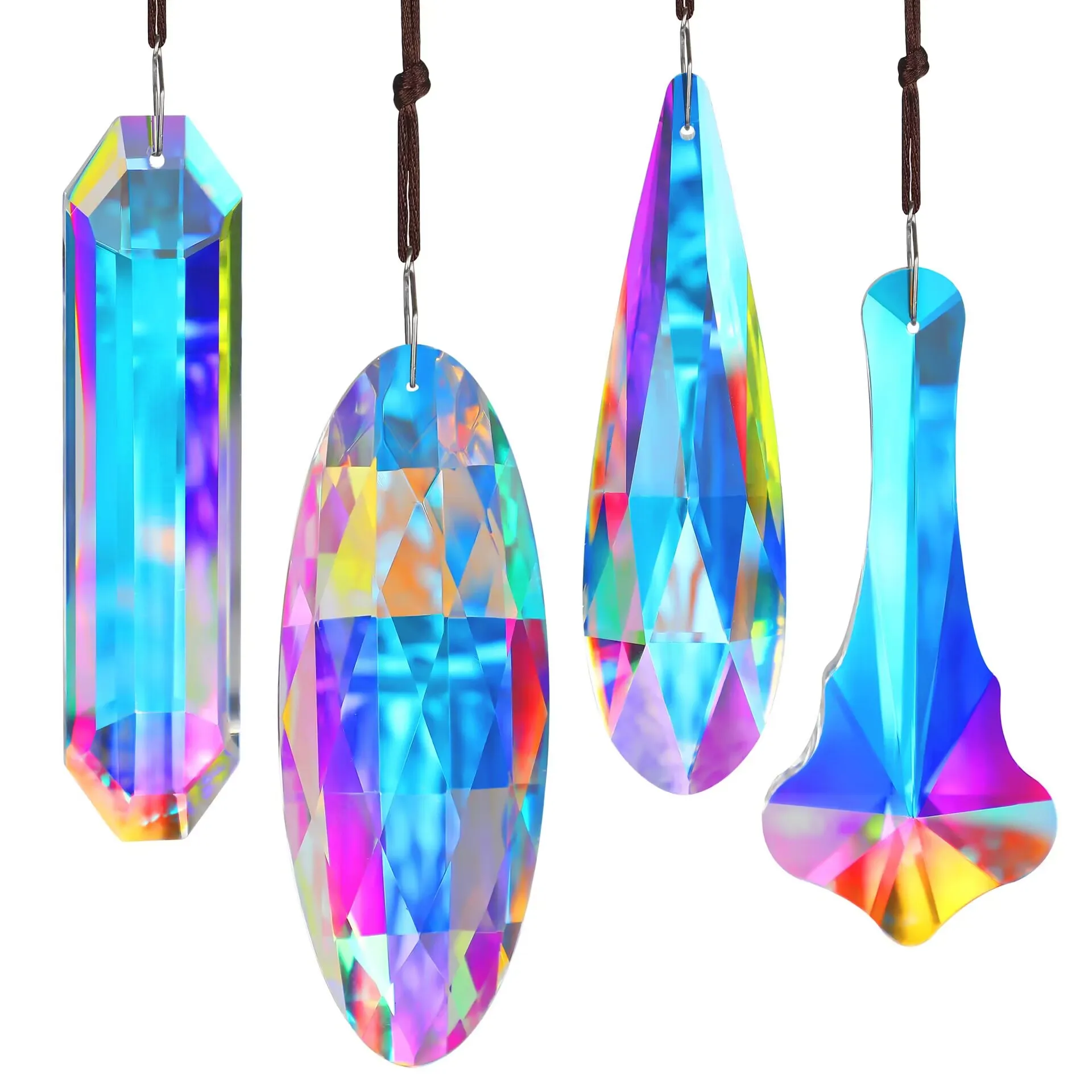 

1 шт., хрустальная призма, подвески «Ловец солнца», подвесная люстра, кристаллы, радужные призмы, украшения для дома, окна, свадебное украшение