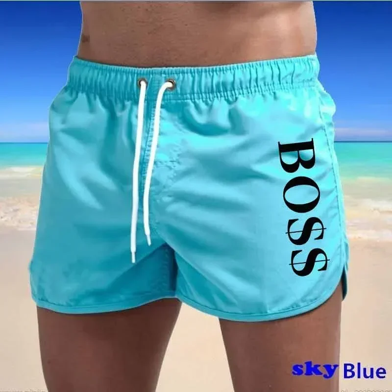 Multi Color Fashionable Beach Shorts Polyester Sports Men's Three Part Shorts Men's Beach Pants