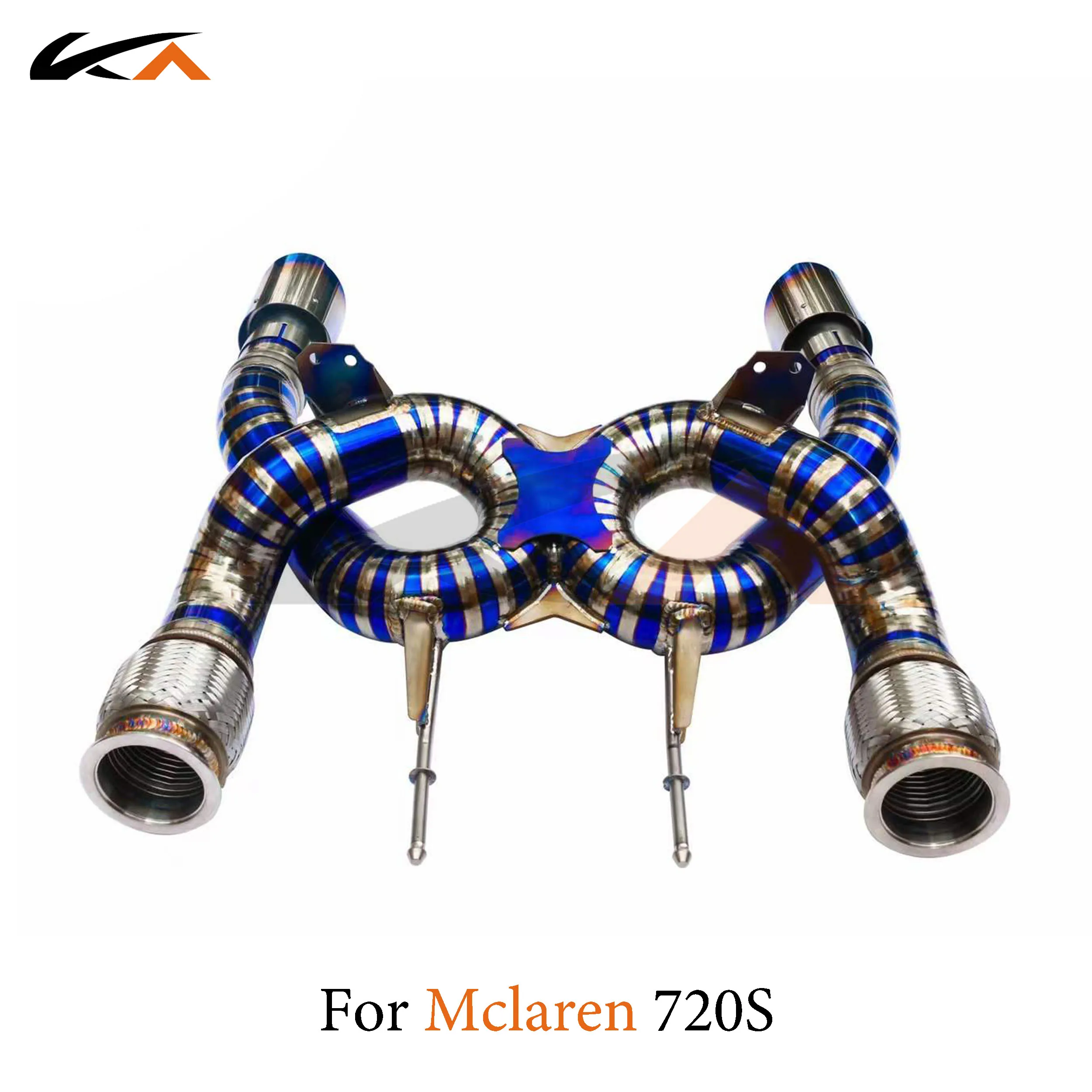 KA Tuning exhaust system titanium alloy catback for Mclaren 720S performance auto parts straight pipe car accessories