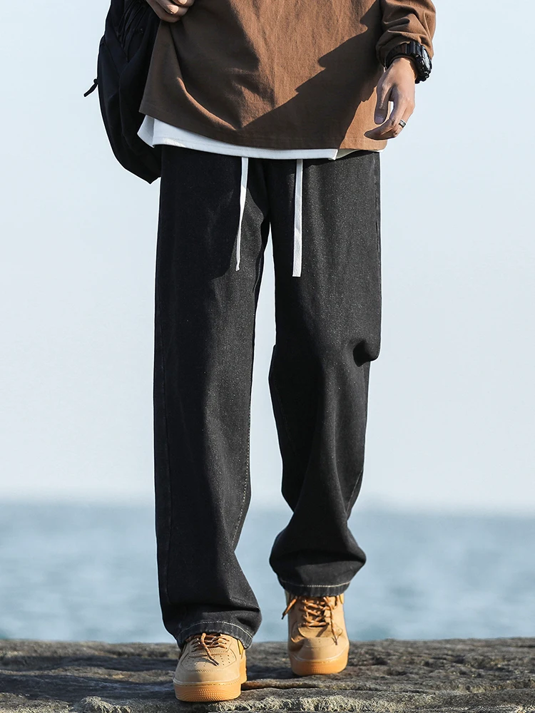 

Мужские джинсы из чистого хлопка, прямые, повседневные, осенние, прочные, модные вельветовые брюки для молодежи