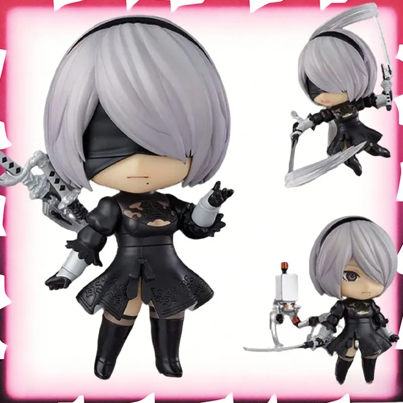

Оригинальный GSC Nendoroid в наличии # 1475 NieR: Automata 2B YoRHa No.2 Type B, подвижная фигурка из ПВХ, 10 см, модель, настольное украшение, подарок