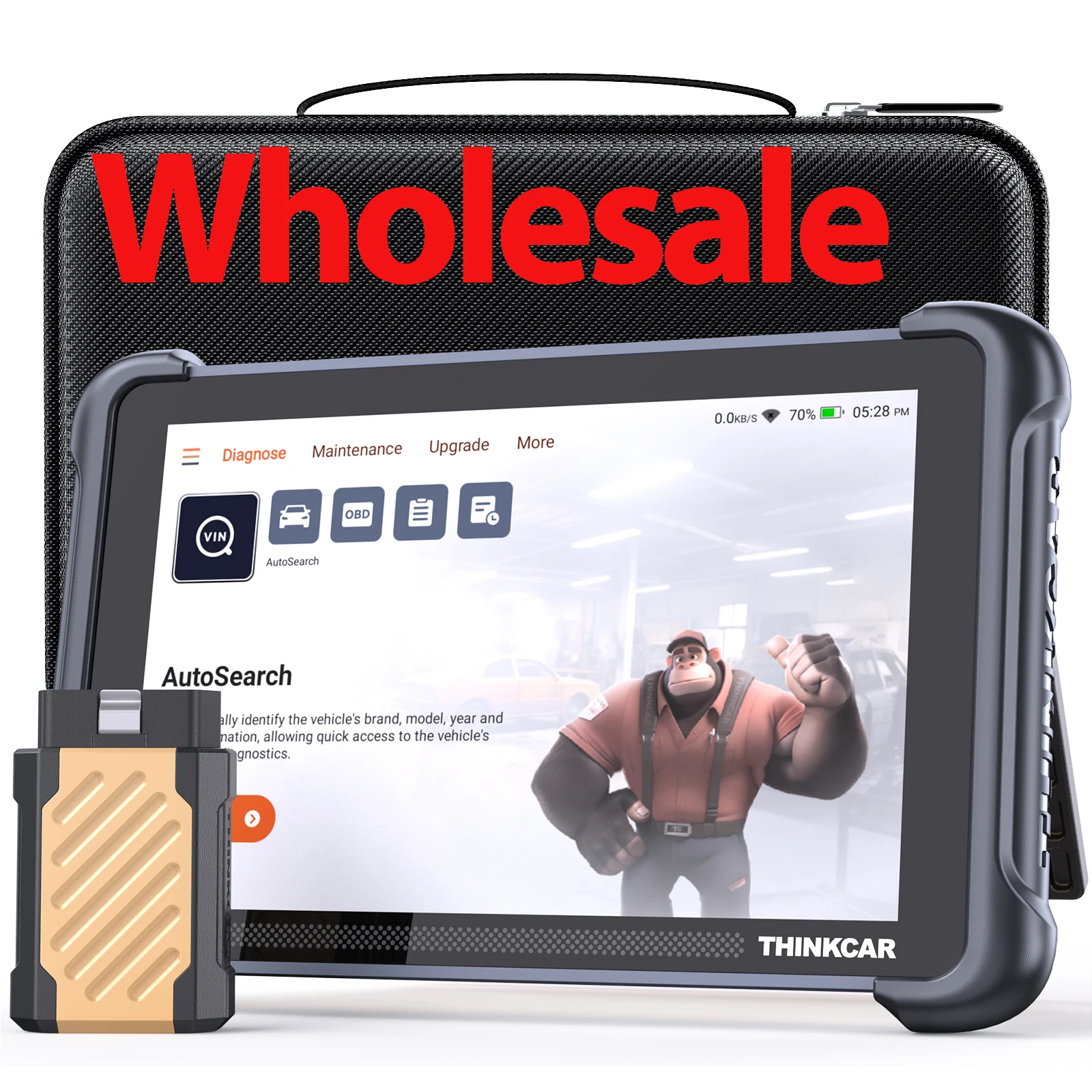 Оптовая продажа диагностического инструмента THINKCAR THINKSCAN 689BT OBD2 с 35 функциями сброса, поддержкой глобальных систем, DOIP, CAN FD и двунаправленного кодирования ЭБУ