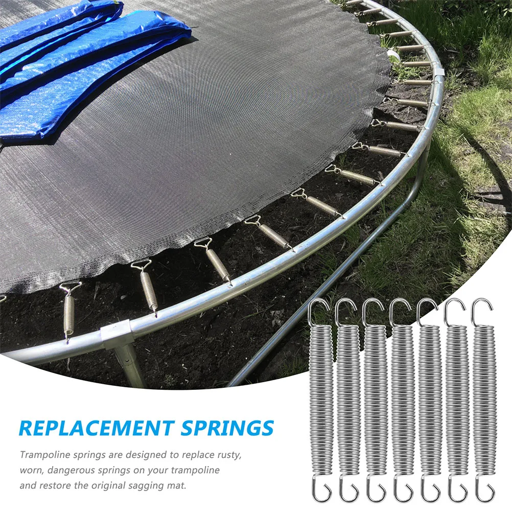

1 set Spring Galvanized Steel Reinforced Replacement For Trampoline Repair High Elasticity Tension Spring Trampoline Supplies