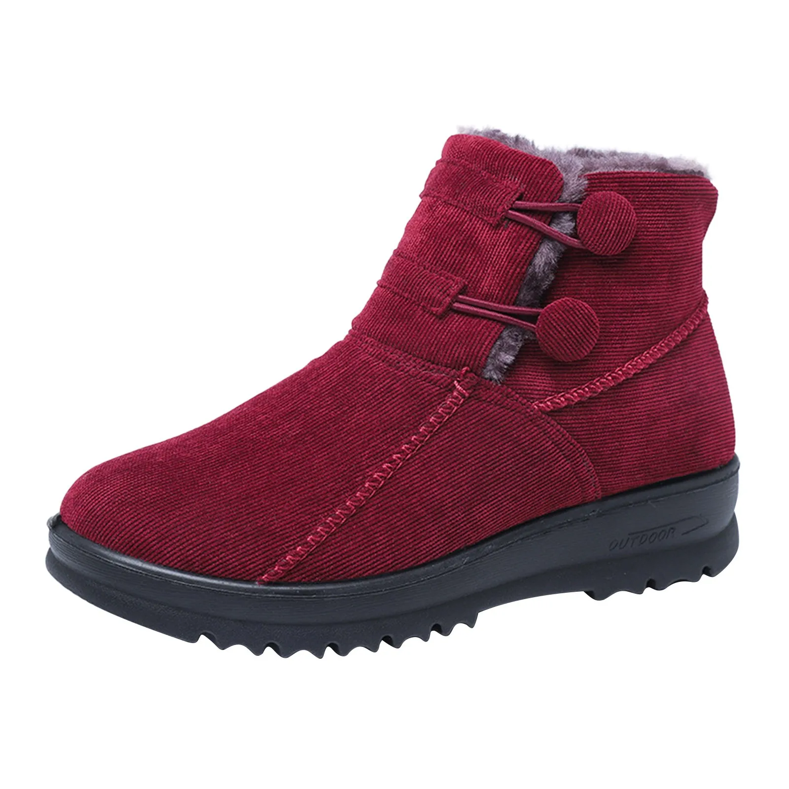 Flat Heel Winter Boots For Women Snow Round Plus Cotton Velvet Outdoor Boots Shoes Winter Women\'S Womens Tall Snow Boots Size 8