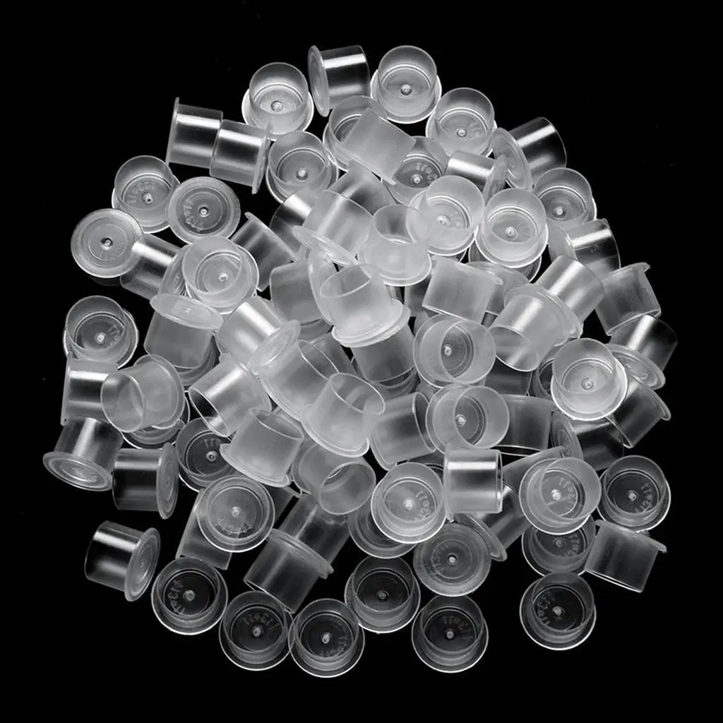 500x Professional Cup Plastic for Needle Ink Supplies