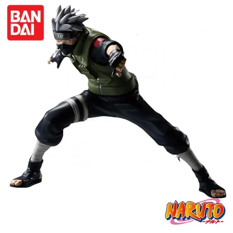 

In Stock Original Bandai Naruto Vibration Stars Kakashi Hatake White Mask Uchiha Obito Anime Figure Collectible Model Toy Gift
