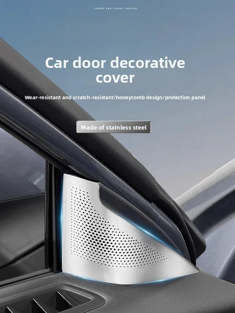 

For Xpeng MONA M03 Car Door Stereo Audio Speaker Frame Cover Trim A-Pillar Loudspeaker Decoration Cover Car Interior Accessories