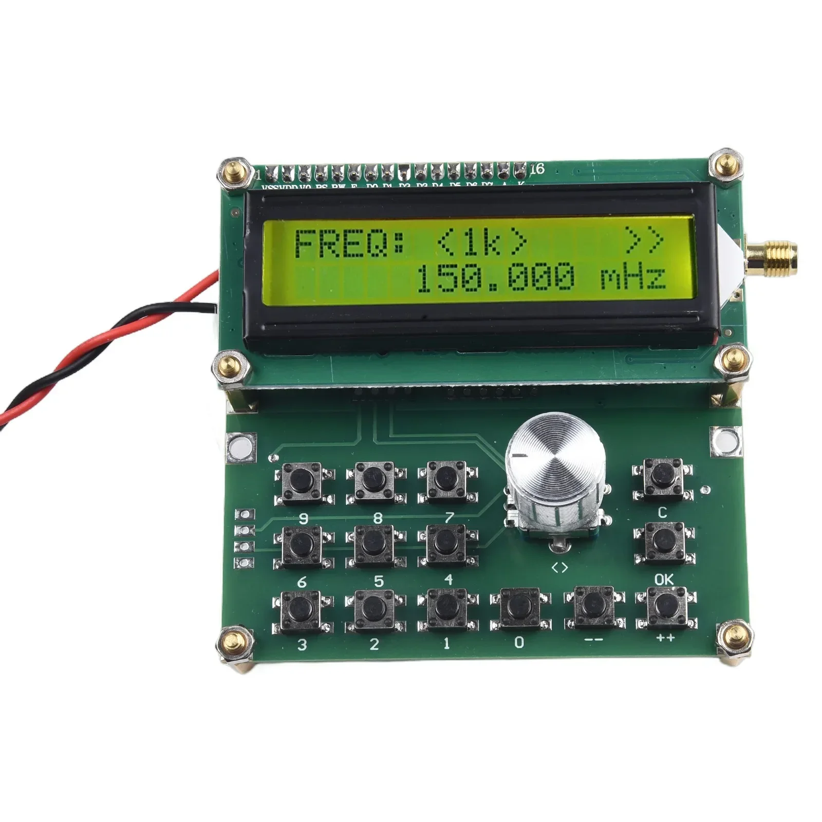 Frequency Generator RF Signal Generator LED Display Part Replacement Tool 1khz-8khz 35-4000MHZ 50ohms 80X75X30mm