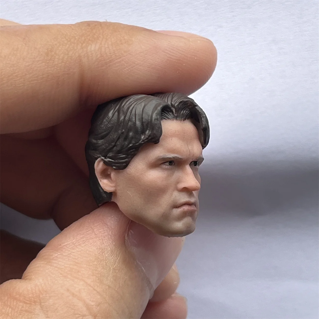 1/12 1/12 Scale Head Sculpt Carving Arnold Schwarzenegger Model for 6