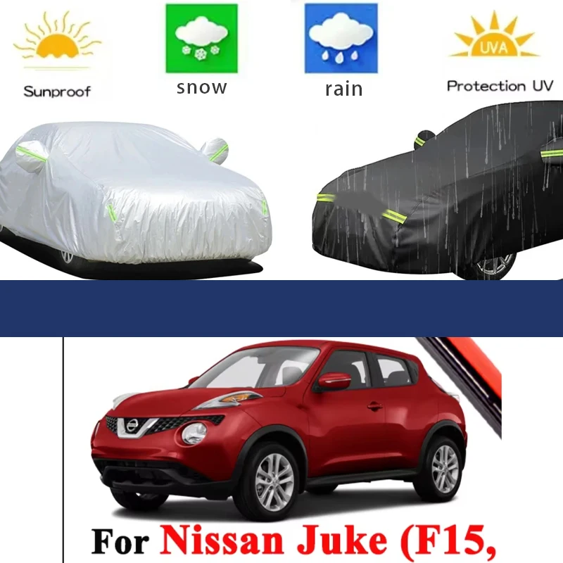 

For Nissan Juke F15 Covers 2010-2019 Full Car Covers Outdoor Sun Anti UV Rain Snow Dust Protection Oxford Cloth Accessories
