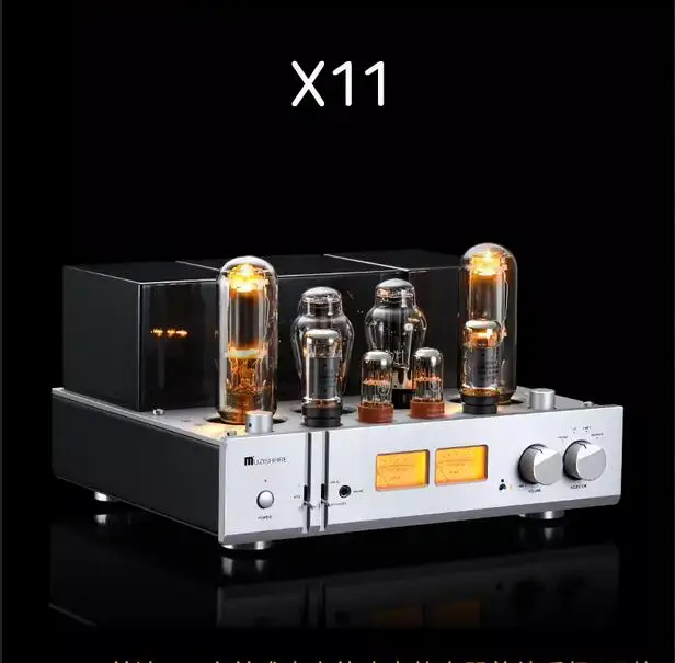 

Трубчатый стерео усилитель MUZISHARE X11 6L6 push 845 класса A HIFI 28 Вт * 2 с дистанционным управлением