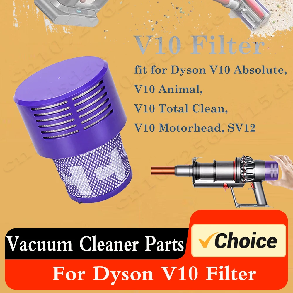 For Dyson V10 Filter Cyclone Absolute Animal Total Clean Washable Hepa Post Filter Replacement Vacuum Cleaner Part Accessor SV12