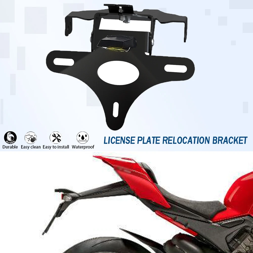 Motobike Panigale V4S License Plate Holder Bracket For Ducati Panigale V4 S Corse 2019 2020 Rear Tail Tidy Fender Eliminator Kit