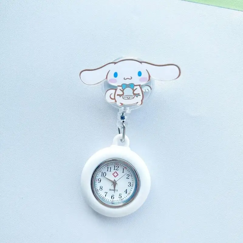 Sanrios cannelle dessin animé infirmière Table étirement Table mignon sein Table étudiant examen montre de poche lumineux mignon décoration