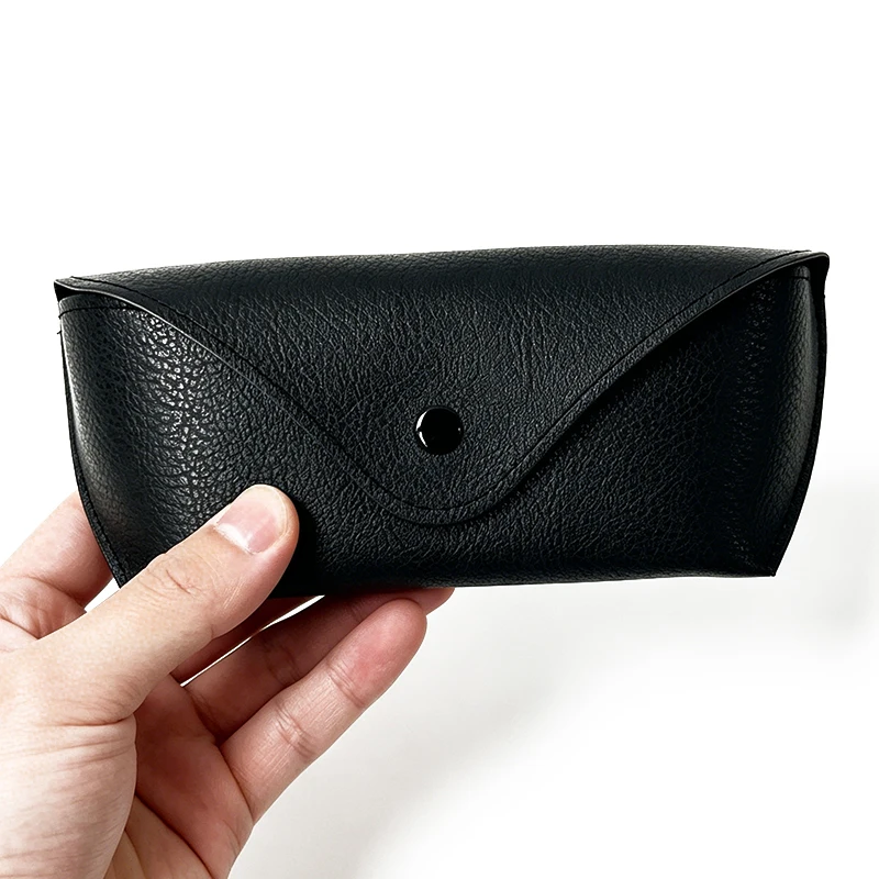 Étui de luxe pour lunettes de soleil à fermeture éclair EVA, boîte de protection en cuir PU noir de haute qualité