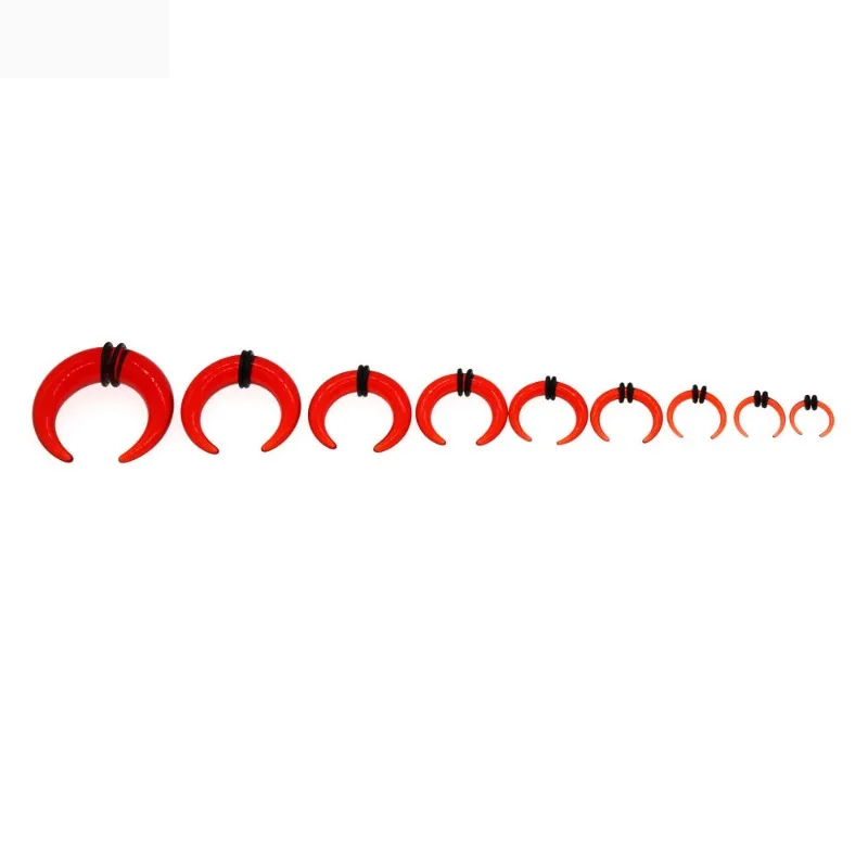 1 pc Acrylic Buffalo Horn Ear Pincher Septum Rings Piercing More Color Ear Taper Stretcher Expander 1.6-10mm Piercing
