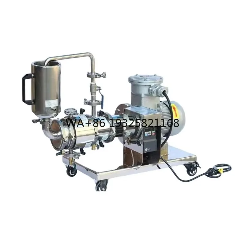 Horizontal Grinder 0.5L Sand Mill Small Wet Grinding Dispersion Machine Bead Mill Color Paste Processing Mill Mixing Agitator
