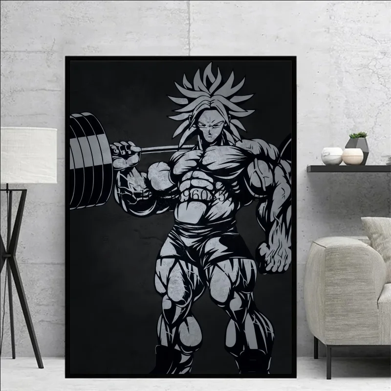 High Quality Canvas Anime Dragon Ball Goku HD Picture Poster Gym Decorative Art Interior Paintings Fashion Wall Paintings Gifts