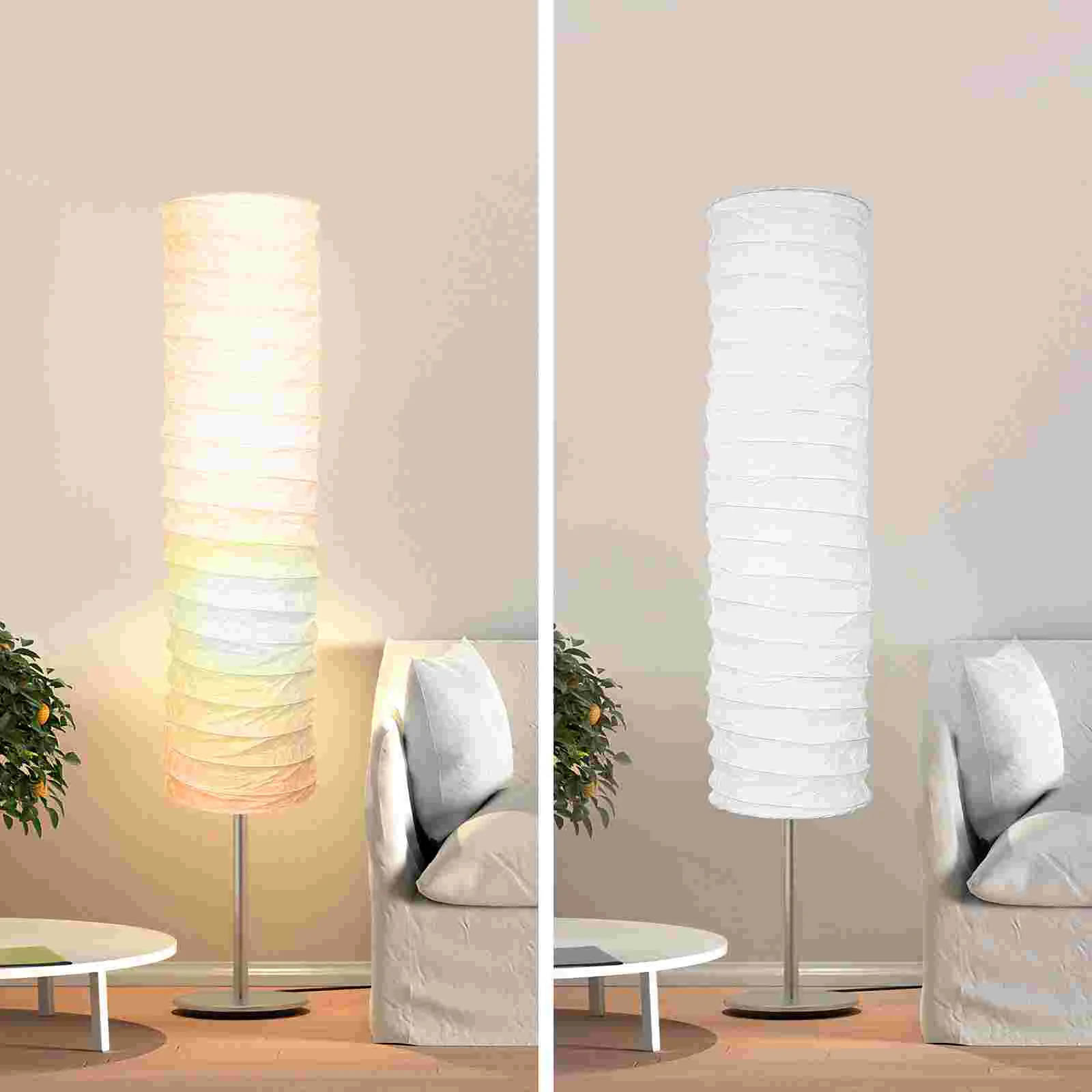 Kap lampu lantai, tutup panci Tulip dapat dilipat, kertas berdiri unik sudut samping tempat tidur untuk