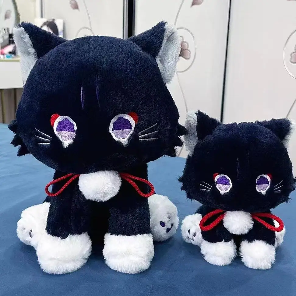 

40cm Big Scaramouche Cat Cute Plush Doll Genshin Impact Wanderer Pet Cosplay Stuffed Pillow Animal Toy