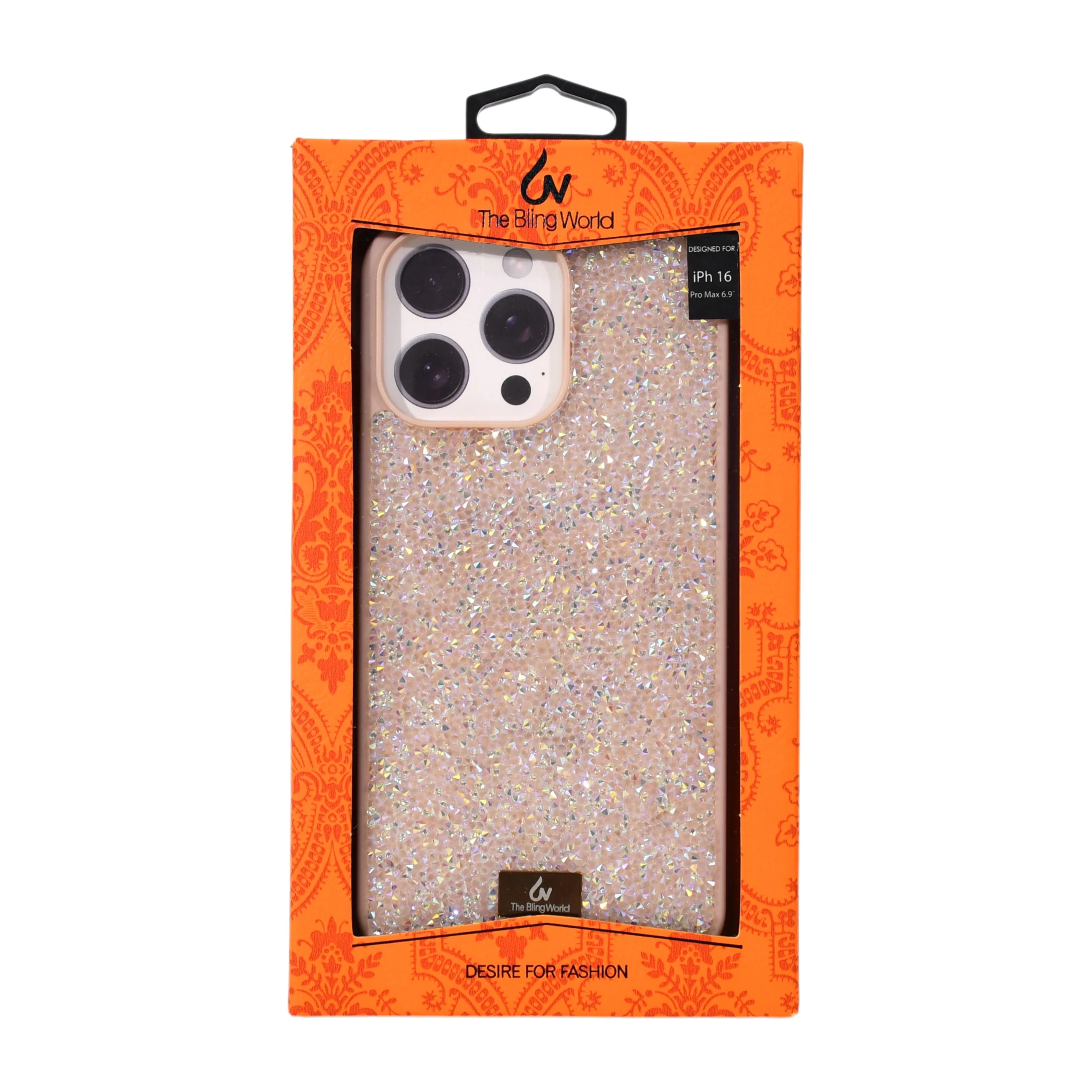 Casing Ponsel Mewah Kristal Rhinestone Glitter Berlian Warna Pink Untuk Iphone 17 16 15 14 13 Pro Max Anti Benturan Desain Batu Permata Lucu Untuk Wanita