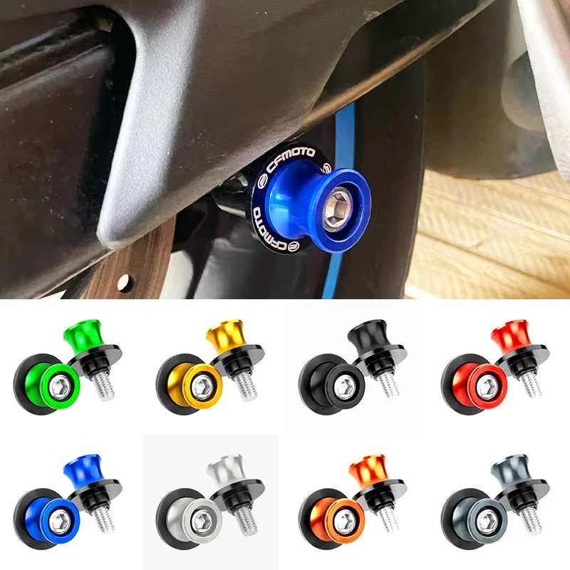 ل CFMOTO 450MT 250SR 450ss 400GT 650 GT MT NK 700CLX 800 700 MT دراجة نارية الملحقات M10 Swingarm بكرات المتزلجون حامل المسمار #3