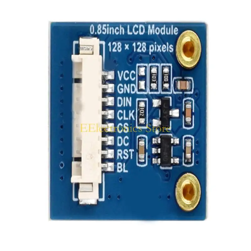 B03C 0.85 inch Color TFT Display Module IPS LCD Screen 128X128 Resolution Display SPI Interfaces GC9107 For RPi/RP2040