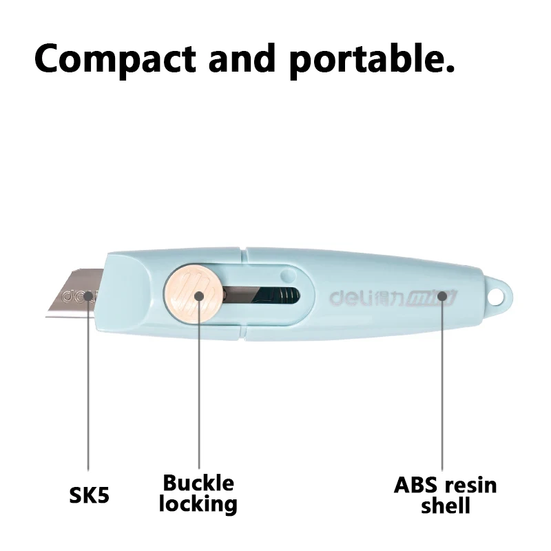 Deli Kawaii портативный универсальный нож самоблокирующийся Экспресс-разблокировка артефакт для студентов школы