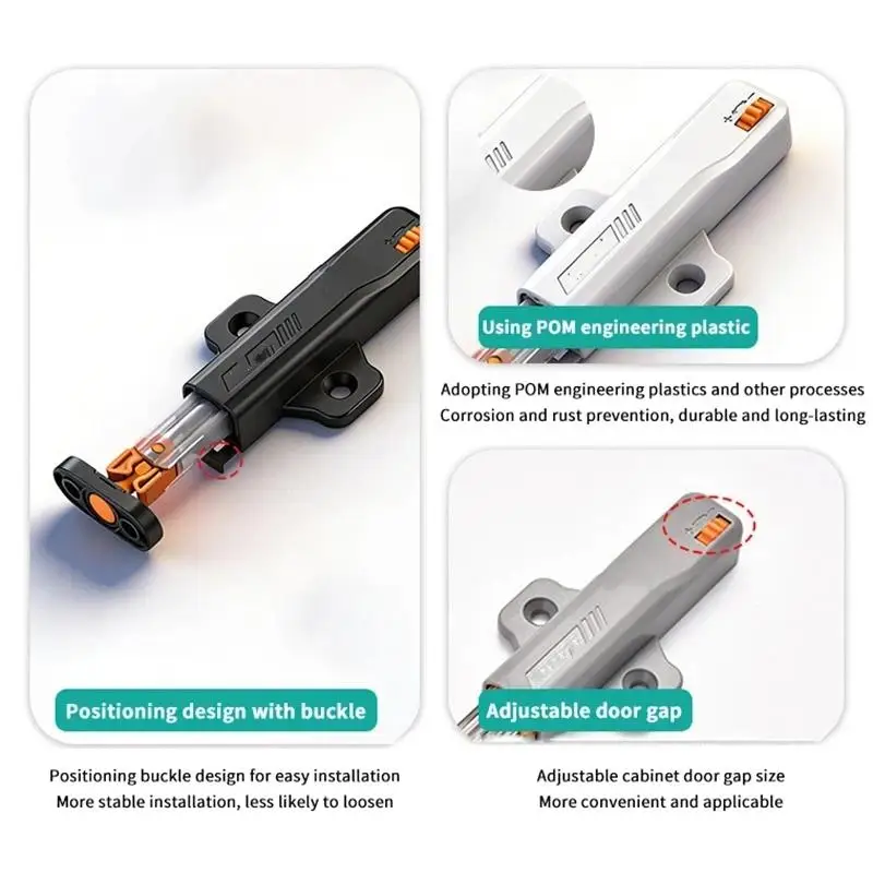 Heavy Duty Self Locking Push Open Latch With Easy Installation And Strong Grip Perfect For Kitchen Cabinets Wardrobes Furniture