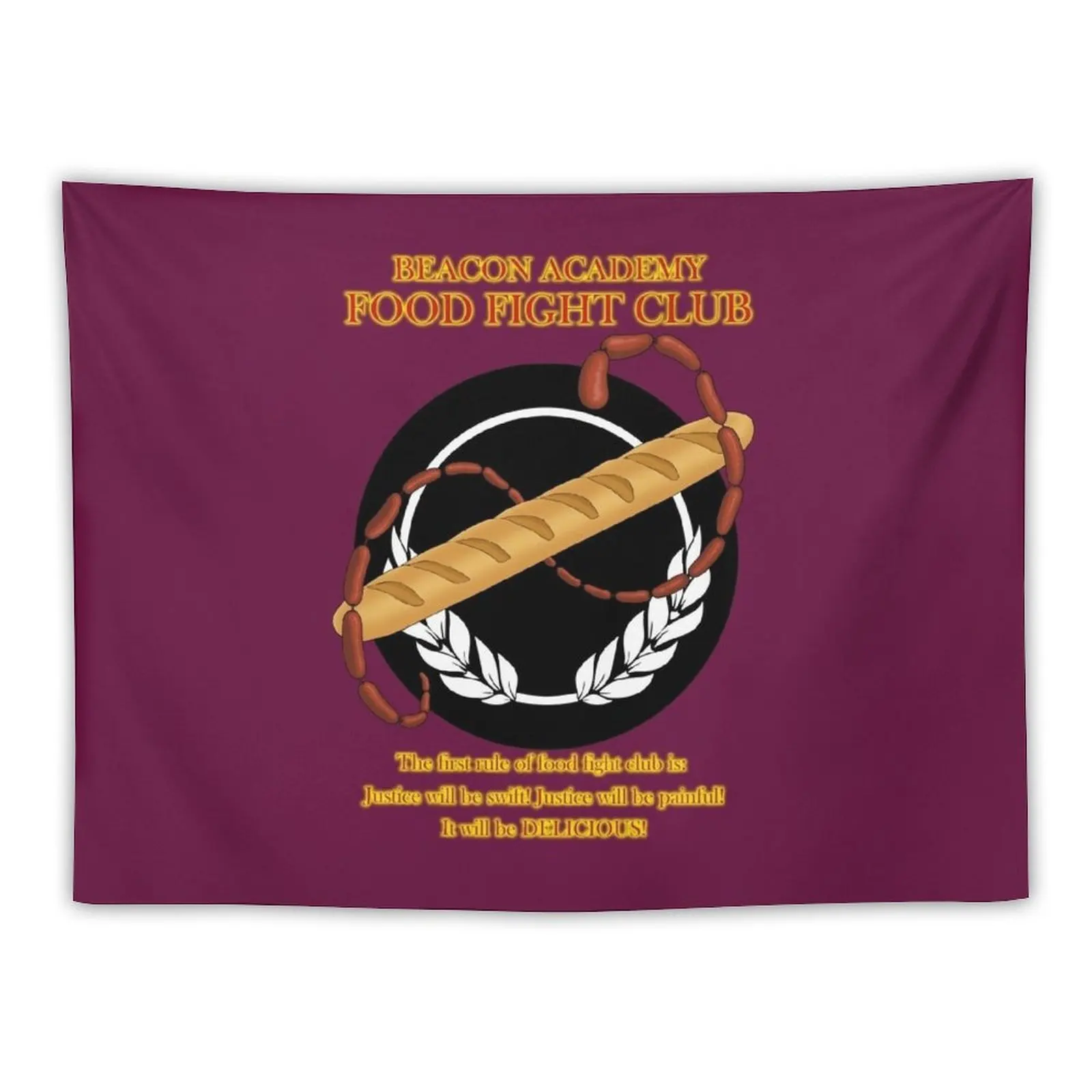 

New Beacon Academy Food Fight Club #3 Tapestry House Decoration Bedroom Deco