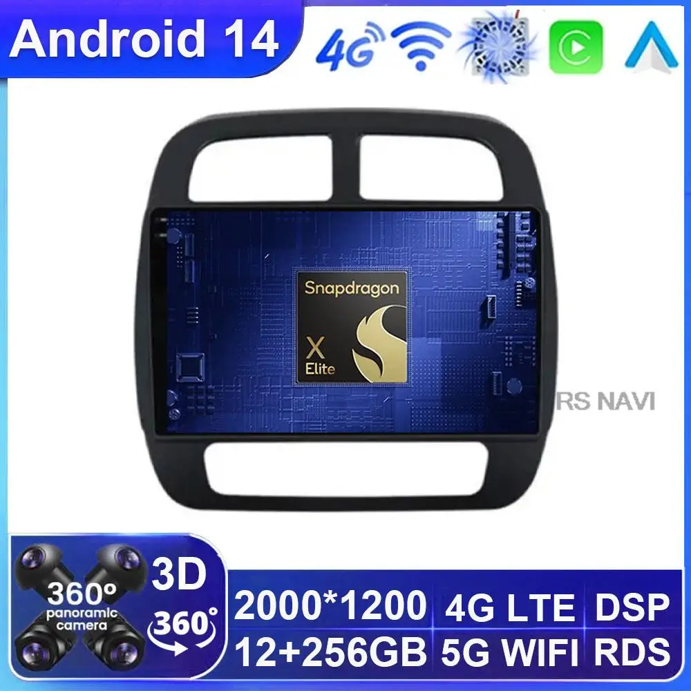 

Android 14 For Renault KWID K-ZE Dacia spring 2015-2019 Car Radio Multimedia Navigation Video Player GPS DSP No 2din Stereo Auto