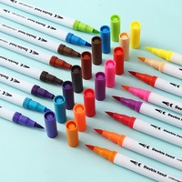 Sofia Art 24colors Dual Tip Watercolor Brush Pen Kids Adults Artist Fine Point Coloring Markers Art Supplies for Artist