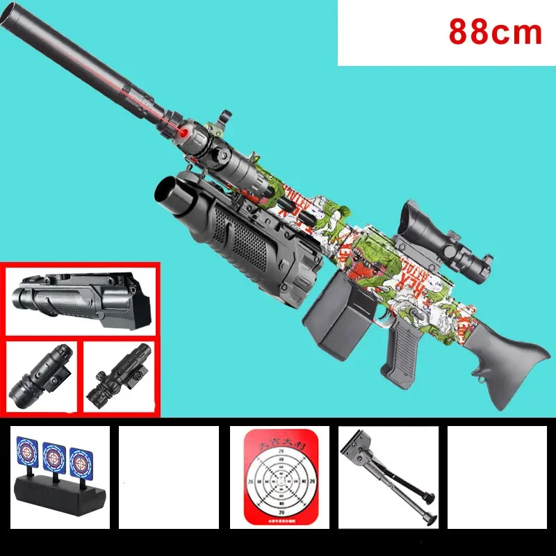 New Hydro Gel Gun MG3 Gel Ball Guns Toy Airsoft Weapons Manual Firing Rifle Sniper For Adults Children Shooting Games