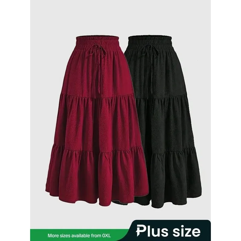 

Pressed Pleat Half Skirt A-Line Silhouette Women's Fashion Spring Collection Neutral Waist Design Other Fabric Other Process