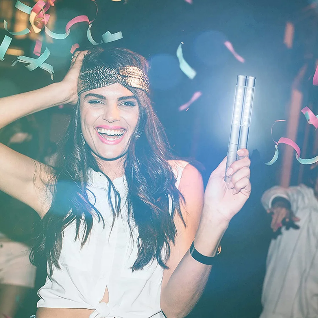 ABMI-2 Pieces LED Strobe Light LED Bottle Service Light Reusable Champagne Bottle Handheld Light For Party Concert,US Plug,