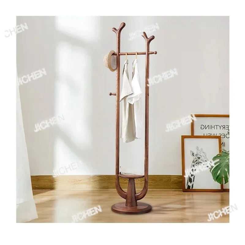 オフィス、リビングルーム、寝室、家庭用リビングルーム、寝室、無垢材コートラック、リビングルームフロアハンガー