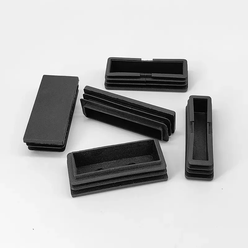 4/20/100PCS 30*70 25*70 20*70 25*75 Plastic Rectangular Square Tube End Caps Inner Plugs for Stainless Steel Pipe